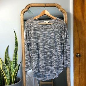 Olive & Oak Gray Long Sleeve Slouchy Shirt